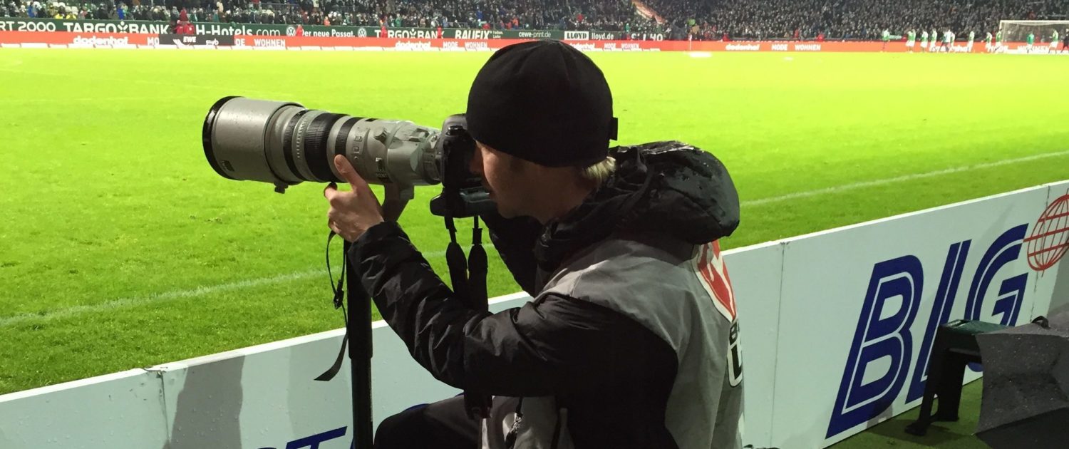 Eike Schurr shooting at soccer game